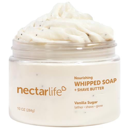 Nectar Life Whipped Soap and Shave Butter (10 Ounce Vanilla)