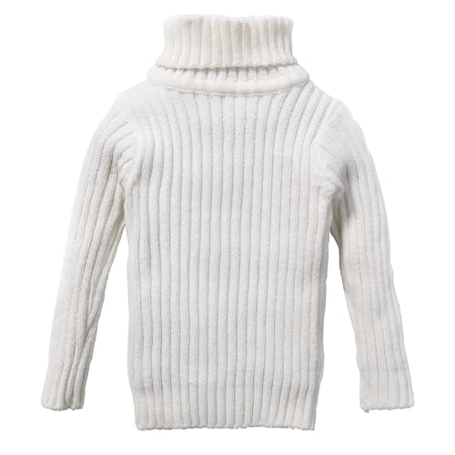 Baby Boys Turtleneck Knit Sweaters Toddler Girls High Collar Pullover Sweater Size 1-8T