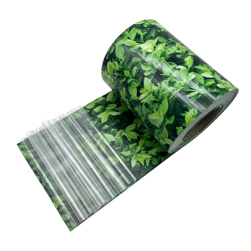 casa pura lames de brise-vue en PVC - Bandelettes occultantes - Pare-vue balcon idéal pour protéger l'intimité et contre le vent - Résistant aux UV et intempéries (Effet buis, H19 cm x L35 m)