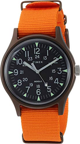 Timex MK1 Aluminum 3-Hand Black/Orange One Size