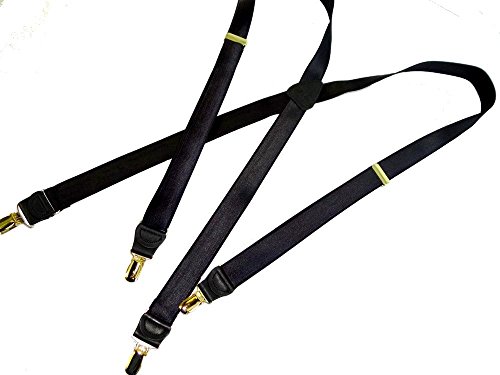 Image of Hold-Up Formal Series Men's X & Y-Back Suspenders with No-Slip Clips | Available in traditional X-back and Y-back styles for business, formal, and dress occasions.