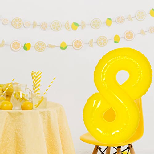 40 Inch Letter Balloons Yellow Number 5 Alphabet Number Balloon Foil Mylar Party Wedding Bachelorette 5Th Birthday Bridal Shower Graduation Anniversary Celebration Decoration Can Fly With Helium #TOP5
