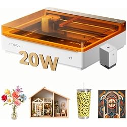 xTool M2 Color Craft Laser Engraver and Cutter, 20W Diode with CMYK Inkjet | Class 1 Enclosed Engraving Machine, Works On Wood & Acrylic, For DIY Stickers & Personalized Gifts