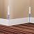 Duzzy 6" High x 20 Feet Self-Adhesive Baseboard with Corner Blocks, Peel and Stick Rubber Wall Trim Molding, Self-Adhesive Vinyl Wall Base Cove Base