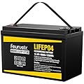 12V 100Ah LiFePO4 Solar Battery – Deep Cycle Lithium Battery for Solar Systems, Off-Grid, RV, Marine, and Backup Power with 15000+ Cycles, Lightweight, Maintenance-Free