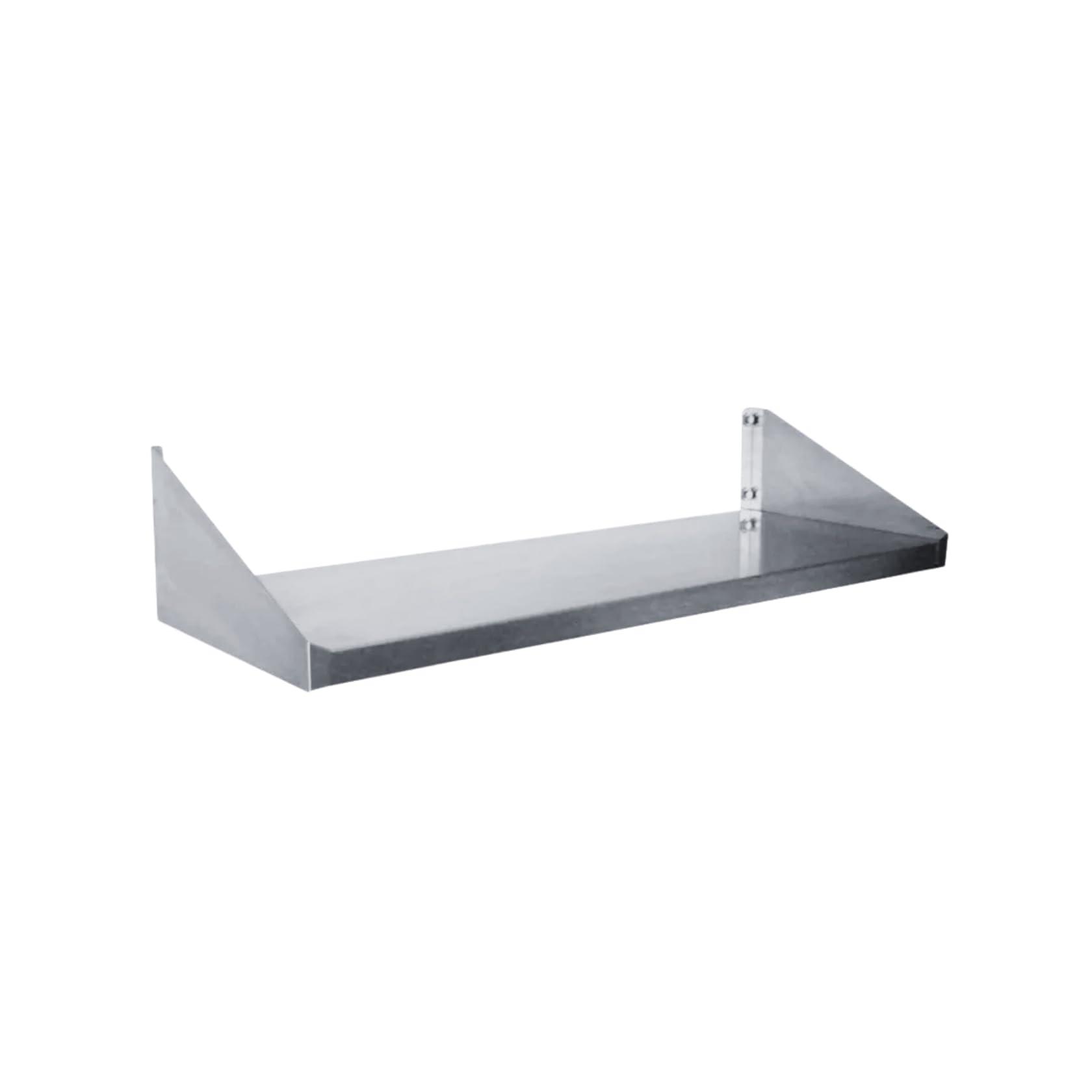 Étagère Murale en Acier Inoxydable - Dimensions 60 x 30 cm - Résistante et Robuste - Alliage AISI 430 - Étagère de Cuisine Tablette Murale Gastro Rangement Épices Restaurant