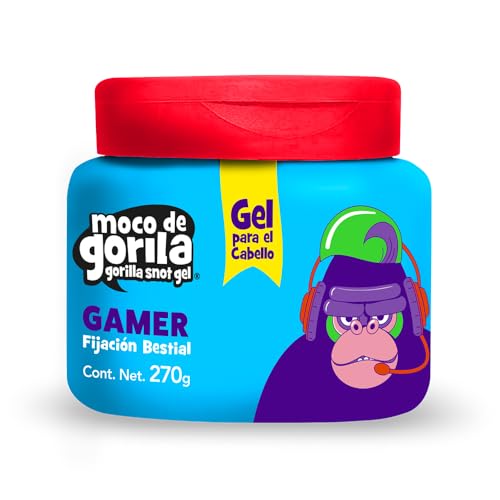 Fijadores Y Modeladores, Drugstore Moco de Gorila Gel para cabello Gamer, 270g, fragancia frutal.