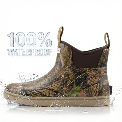 Image of SUREWAY Women's Deck Boots Professional Non-Slip Fishing & Ankle Deck Boot Waterproof Rain Boots