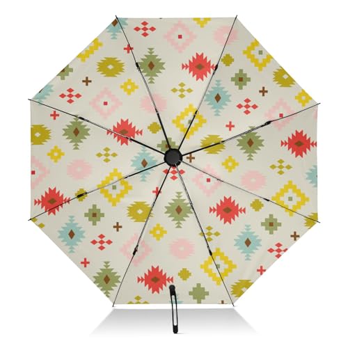 Primitive-Geometric-Pattern-Auto-Folding-Reverse-UmbrellaCompact-Umbrella-Windproof-with-Cover-Bag-Anti-UV-Protection-Travel-Umbrellas-for-Rain-Sun Primitive Geometric Pattern Auto Folding Reverse UmbrellaCompact Umbrella Windproof with Cover Bag Anti UV Protection Travel Umbrellas for Rain Sun