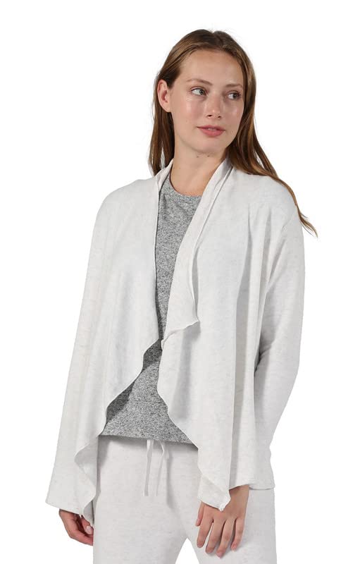 Image of LA CERA Women's Open Front Casual Long Sleeve Knit Classic Sweaters Comfortable Brushed Cascase Cardigan