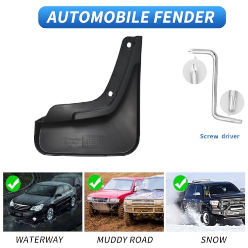 Image of Custom Fit for Mud Flaps 2019 2020 2021 2022 2023 Lincoln Nautilus / 2016 2017 2018 Lincoln MKX Mud Splash Guard Front and Rear 4-PC Set