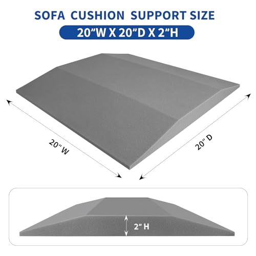 Yiyirea SFD-03 3 Pcs Couch Supports For Sagging Cushions High Density 20 Inch X 20 Inch Couch Cushion Support For Sagging Seat Trapezoidal Sofa Cushion Support thumb #1