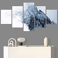 SIGNWIN 5 Panel Canvas Wall Art Expressive Landscape for Home Decorations Ready to Hang - 60