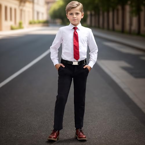 VONMELLI 3 pack Kids Adjustable Magnetic Belt Boys Girls Easy Clasp Stretchy Belt for School Uniform Pants3