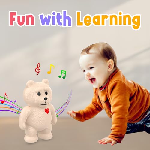 Image of ToyBharat Talking Brainy Bear is a Fun, Interactive Electronic pet Toy for Kids with Music, Voice Repeating, and Talking Features. A Multicolour Battery-Operated Toy and for Kids Aged 3+.