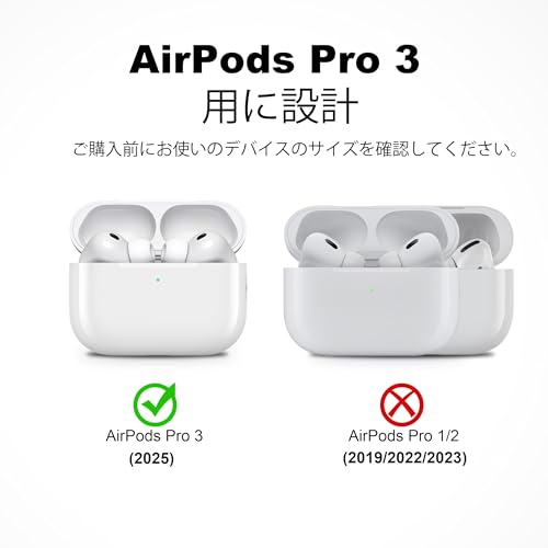 RFUNGUANGO AirPods Pro 3ケース レザー、キーチェーン、電話ホルダー付き の商品画像 1