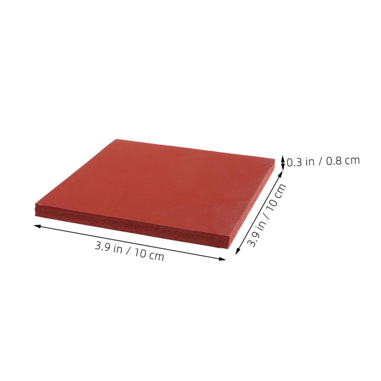 Gogogmee Small Square Sublimation Pad Small Square Heat Resistant Replacement Silicone Flat Press Mat Chocolate Small Square Sublimation Mat Silicone Rubber