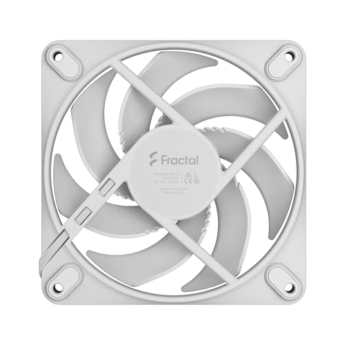 Image of Fractal Design Momentum 12 - Silent PC Case Fan - 120 mm - Liquid Crystal Polymer LCP Blades - FDB Fluid Dynamic Bearing - PWM Control - Cooling Performance - Powerful Airflow - White