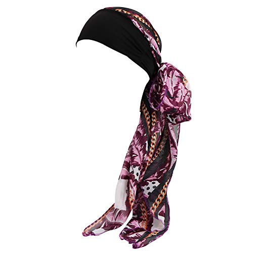 GUIFIER Sombrero Quimioterapia Pañuelo para la Cabeza de Gasa Diadema Turbante Mujer Cancer Cabeza Envolver,Gorro Quimio Envolturas Bufanda de la Cabeza Cover