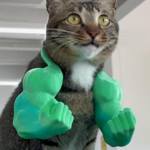 driattie Katzen Muskel Arme Für Kostüm - Große Tier Gliedmaßen | Riesen Arm Kostüm - 3D Gedrucktes Kitten Zubehör Halloween Karneval Verkleidung Dekoration Für Katzen Und Hunde