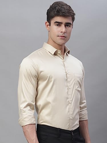 Image of Majestic Man Slim Fit Satin Cotton Formal Shirt for Men