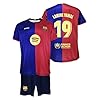 Futbol Club Barcelona Camiseta y Pantalón Lamine Yamal 19 Primera Equipación Temporada 2024/2025 – Réplica Oficial con Liciencia – Niño