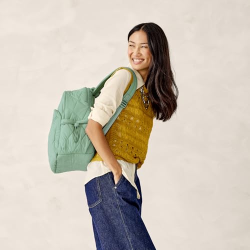Vera Bradley Women's Featherweight Bancroft Backpack, Beryl Green, One Size by Vera Bradley - Image 3
