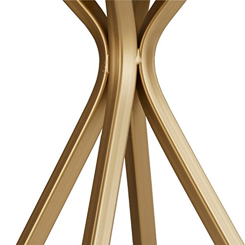 Amazon Brand – Rivet Gold Bedside Table Desk Lamp With Light Bulb - 18 Inches, Linen Shade #TOP3