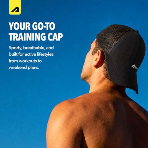 Image of Boldfit Sports Cap for Men & Women, Lightweight Quick Dry Foldable Baseball Cap with Adjustable Strap, Breathable Sun Protection Hat for Running, Gym, Cricket, Travel & Outdoor Activities- Black