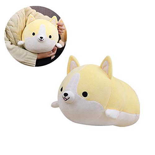 WESEEDOO Pillow Keji Doll Plush Toy Dolls Cotton Sleeping Long Strip Hugging Stuffed Pillow, Brown,Yellow,Gray 35cm/13.78inch,yellow