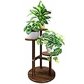 GEEBOBO 3 Tier Plant Stand Indoor For Multiple Plants, Corner Flower Shelf Plant Holder Display Rack Shelving for Patio Garden Balcony Bedroom Living Room