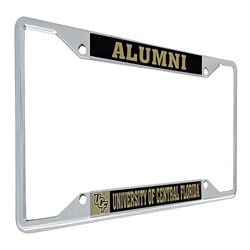 Desert Cactus University of Central Florida Car Accessories Golden Knights Metal License Plate Frame and Tag Holder for Front or Rear of Car (Alumni)