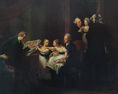 Tableau toile la famille Townshend Angelica Kauffmann pour habiller un grand mur nu