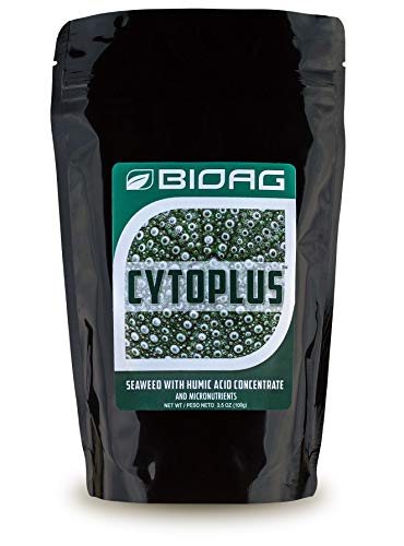 BioAg CytoPlus Organic Humic Acid Plus Seaweed Extract, Essential Micronutrients, Soil Amendment for All Plants, S B Co Cu Fe Mn Mo Zn (100 Grams)