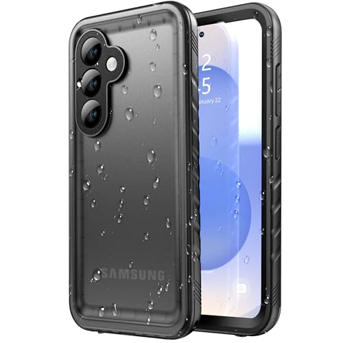 SPORTLINK Waterproof Case for Samsung Galaxy S25, Shockproof Dustproof Built-in Screen Protector, Full Body Sealed Heavy Duty Protective Cover for Samsung Galaxy S25 6.2’’ Black