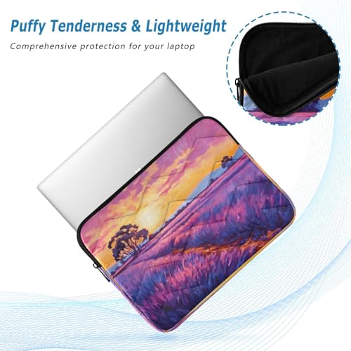 Funda para portátil 13-14 pulgadas con diseño floral y tela impermeable miniatura 5