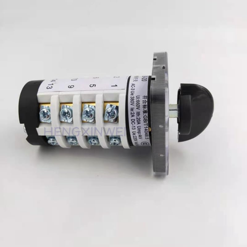 Selector Rotary Switch GLE9-20/4 20A 660v Changeover Combination Switch 3 Position 4 Knots - (Standard: CN Standard)