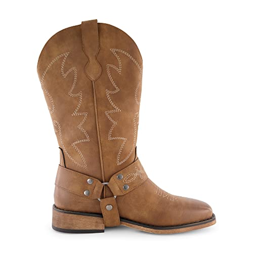 CUSHIONAIRE Women's Mustang Western Boot with +Memory Foam, Wide Widths Available4