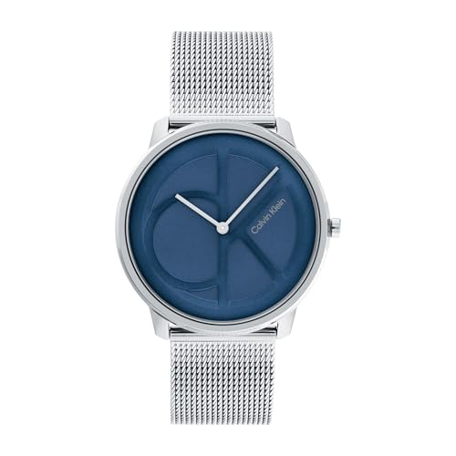 Image of Calvin Klein Women's CK Iconic - 35mm 2H Quartz Watch - Stainless Steel Mesh Bracelet - Water Resistance 30 Meters - Premium Fashion Timepiece for Everyday Style - Gift for Her