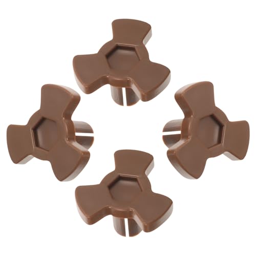 Mikinona 4 piezas Soporte para Plato Giratorio de Microondas Acoplador de Eje de Plástico Resistente Ligero para Hornos Microondas Fácil Instalación y Uso Prolongado