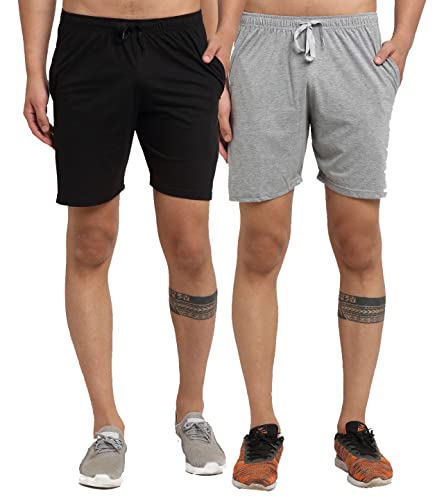 Image of Mack Jonney Cotton Blended Multi Shorts for Men (Pack of 2)-D11 0002-P