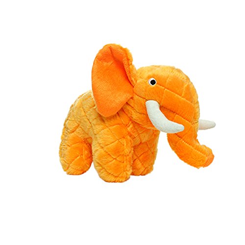 Mighty- Safari Elephant - Squeaker-Multiple Layers. Made Durable, Strong & Tough. Interactive Play Dog Toy (Tug, Toss & Fetch). Machine Washable & Floats #TOP2