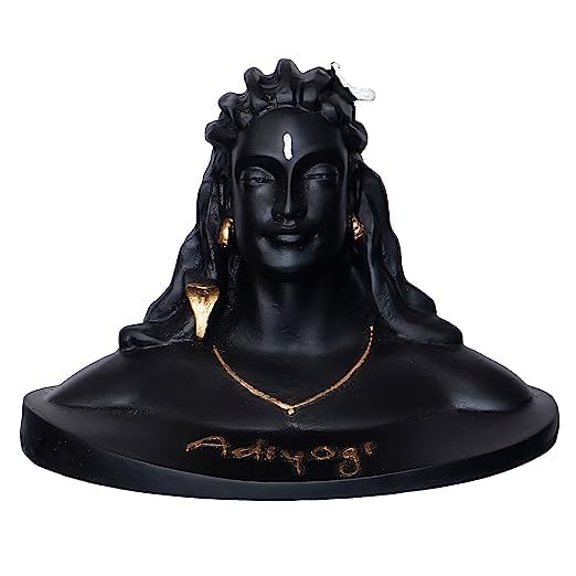 ELITEWAVE Adiyogi Shiva Statue for Car Dash Board, Pooja & Gift, Mahadev Murti, Idol, Lord Adiyogi Shankara for Home Decor