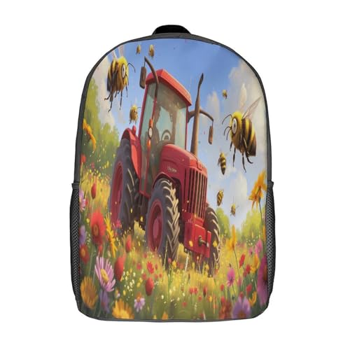 Insekten Rucksack Kinder Schulrucksack Wildtiere Schultasche 3D Gedruckte Grund- Und Mittelschüler Schulranzen 17inch