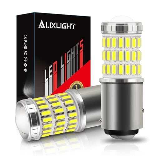 AUXLIGHT 2057 1157 2357 7528 2057A 1157A LED Bulbs Xenon White Ultra Bright 60-SMD LED Replacement for Back Up/Reverse Lights Brake/Tail Lights Turn Signal/Parking or Running Lights (Pack of 2)