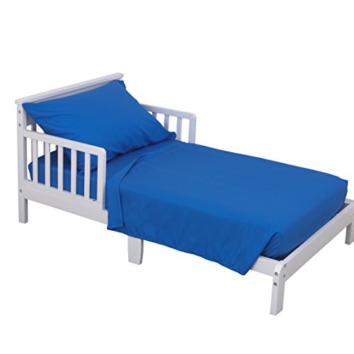 Image of NoJo 3-Piece Toddler Sheet Set, Blue, 52 inch x 28 inch