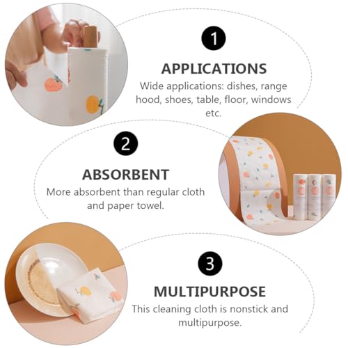 Paños de cocina desechables BESTYASH absorbentes de aceite para limpiar el hogar 5