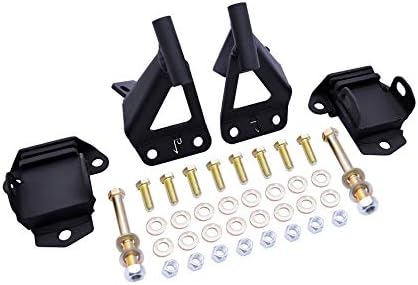 Dirty Dingo Motorsports Tri-5 Plain Steel LS Conversion Side Mounts Chevy 55' 56' 57'