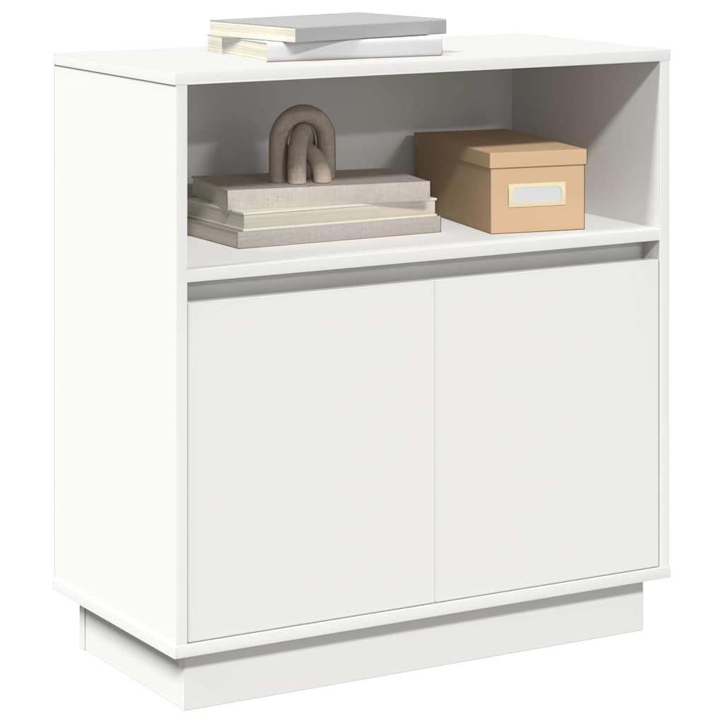 Vidaxl White Led Sideboard 71 X 34.5 X 75 Cm Engineered Wood