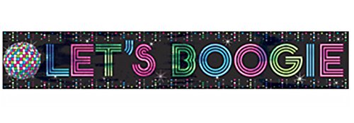 Multicolor Groovy 70's Foil Banner - 25' (Pack Of 1) - Retro Disco Theme Party Decorations